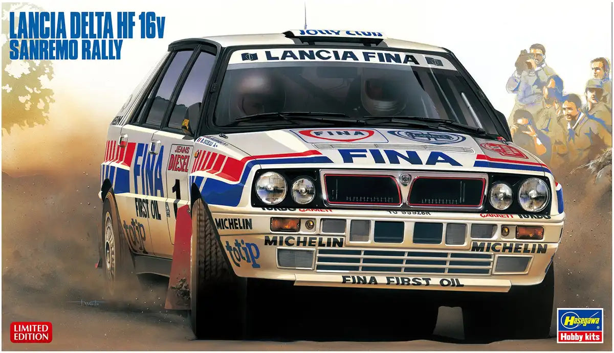 HASEGAWA 20343 Lancia Delta Hf 16V Rallye Sanremo 1/24 Scale Kit- Japan Figure Store - #1 Bring To You The Best Japanese Goods