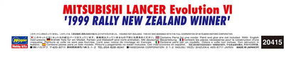 Hasegawa 20415 Mitsubishi Lancer Evolution VI 1999 Rally New Zealand Winner 1/24 Scale Kit- Japan Figure Store - #1 Bring To You The Best Japanese Goods