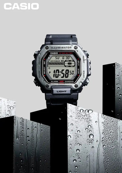 Casio MWD-110H-1AJF Men's Black Wristwatch - Genuine Collection