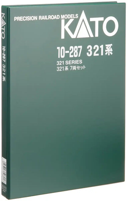Kato N Gauge 321 Series 10-287 7-Car Train Set for Model Railroads- Japan Figure Store - #1 Bring To You The Best Japanese Goods