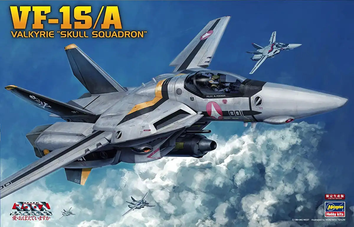 Hasegawa Super Dimension Fortress Macross Series Vf-1S/A Valkyrie Skull Platoon 1/48 Scale Plastic Model 65792- Japan Figure Store - #1 Bring To You The Best Japanese Goods