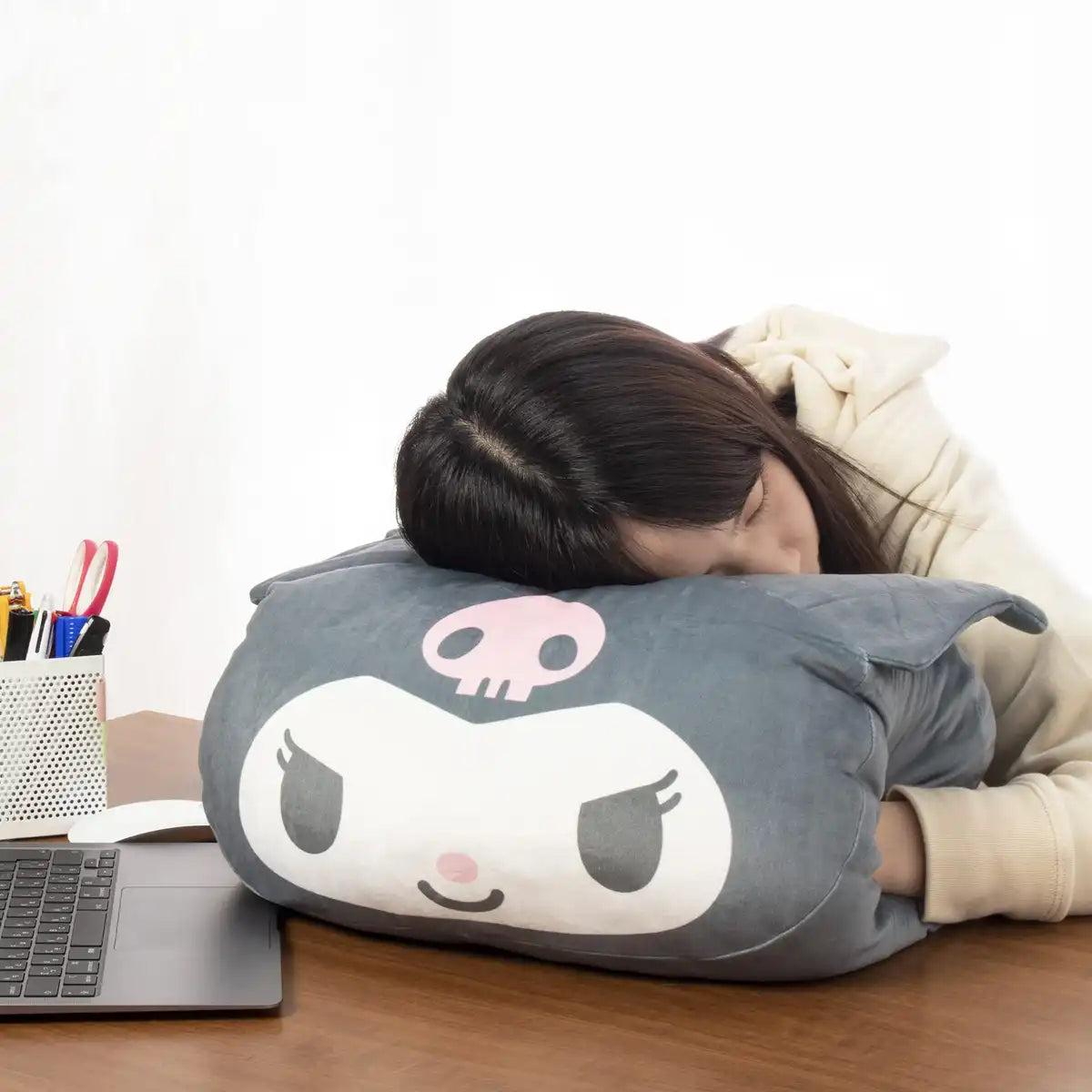 Moripilo Sanrio Kuromi Hug Me Cooling Black Cushion 30X40cm Japanese Character Pillow- Japan Figure Store - #1 Bring To You The Best Japanese Goods
