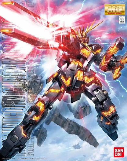 Bandai Mg 1/100 Rx-0 Unicorn Gundam 02 Banshee Plastic Model Kit Gundam Uc - Japan Figure