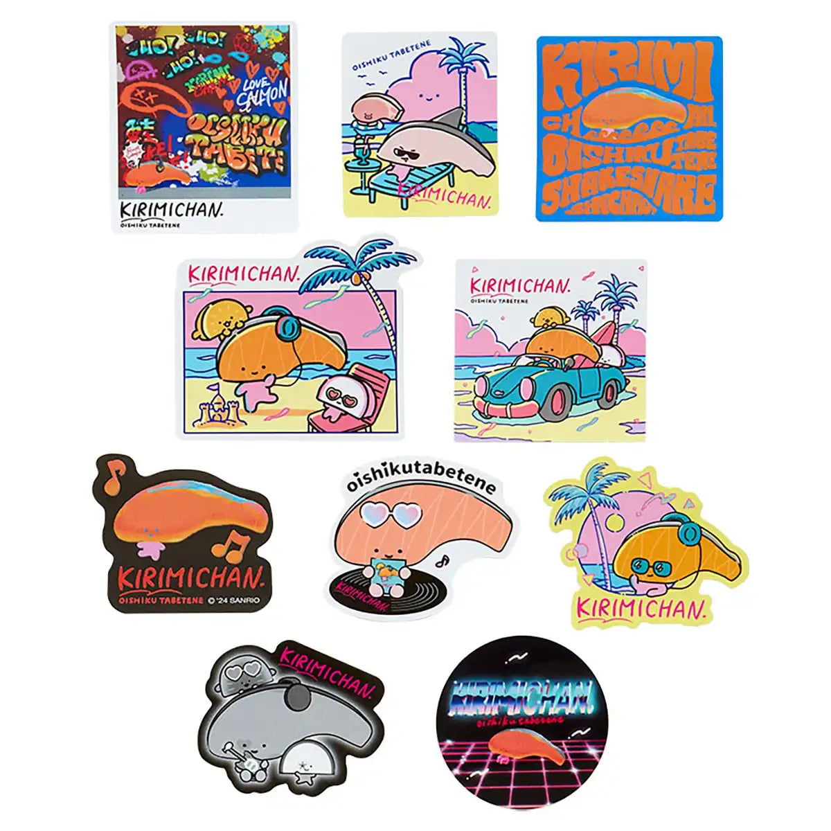 Sanrio Kirimi-Chan Festival Sticker Set 919471 – Fun & Colorful Designs- Japan Figure Store - #1 Bring To You The Best Japanese Goods