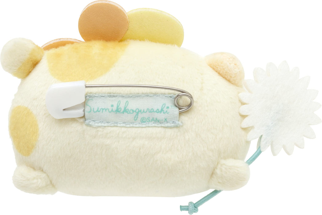 San-X Sumikko Gurashi Flower Garden Plush Badge Cat Ab14001