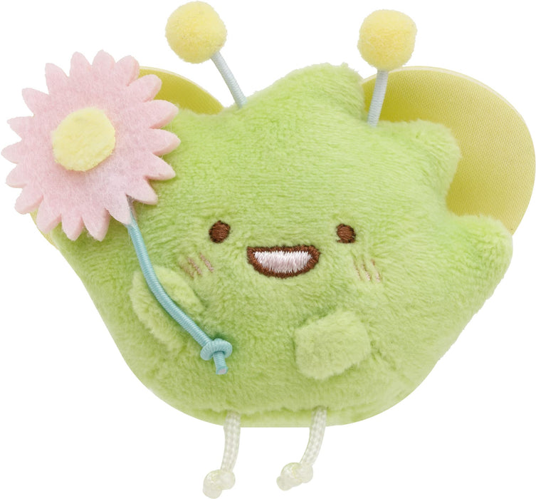 Badge en peluche San-X Sumikko Gurashi Zassou - Édition Jardin de fleurs féeriques