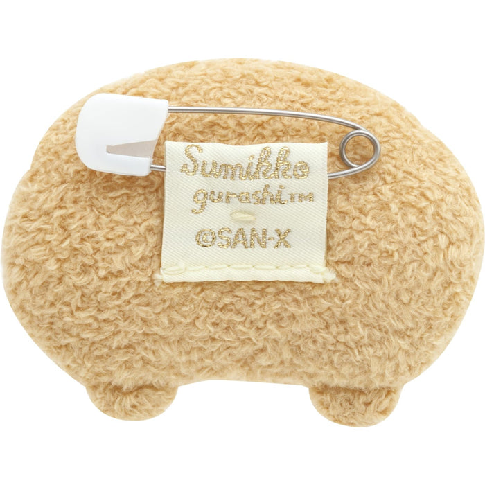 San-X Sumikko Gurashi Plush Badge Tonkatsu - Ab17303