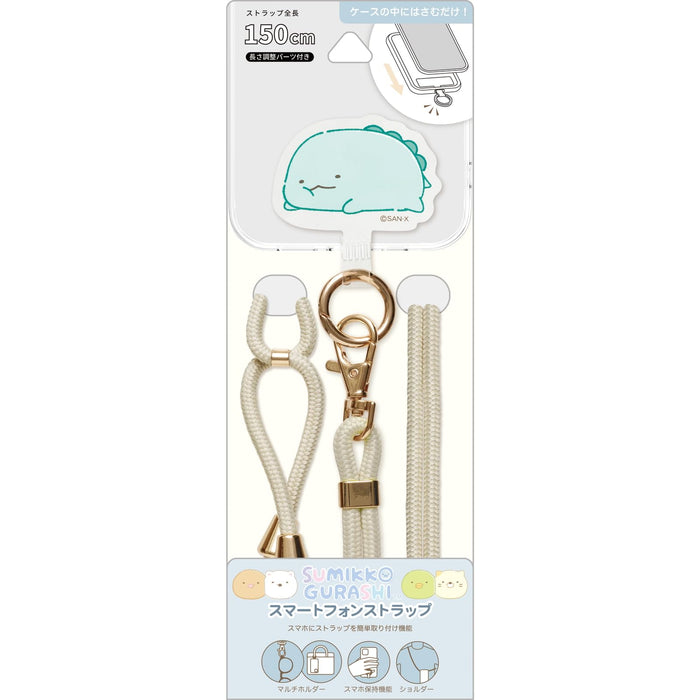 Dragonne pour smartphone San-X Sumikko Gurashi en forme de lézard | Ab24804