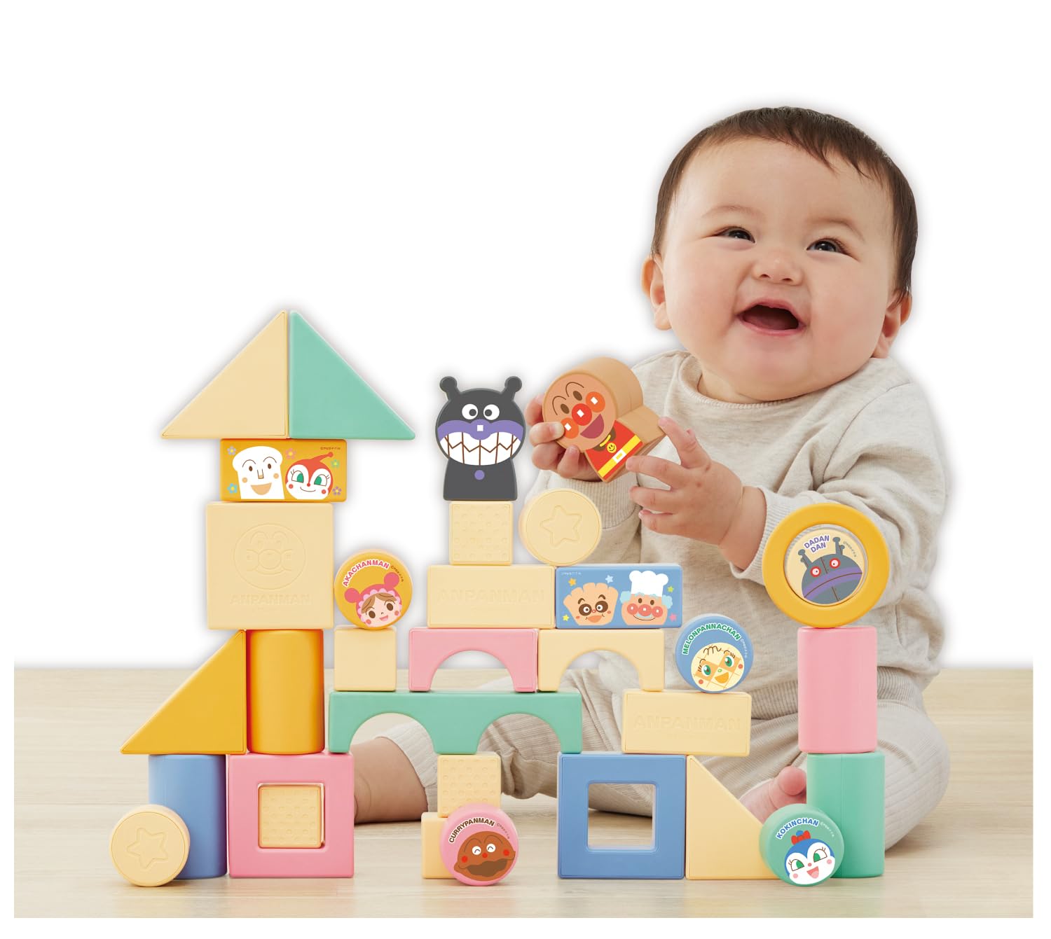Agatsuma Anpanman Rice Blocks Dx for Ages 0+ - Natures Blessings