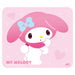 Allone My Melody Pink Glass Mouse Pad - 30x30cm Non-Slip Gaming-Ready
