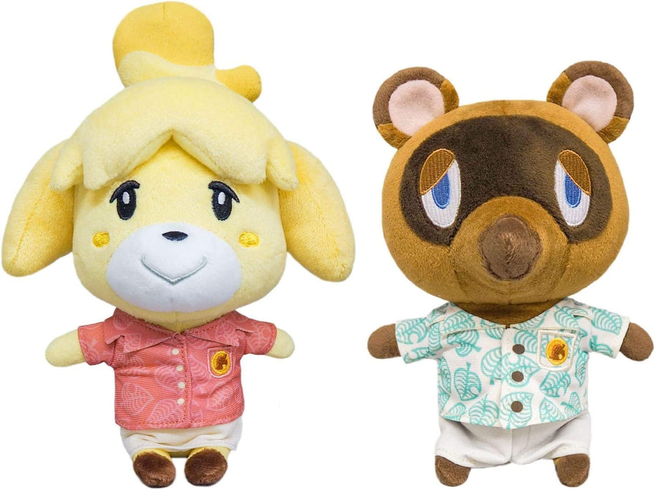 Sanei Boeki Shizue and Tom Nook Plush Toy Set - Animal Crossing New Horizons