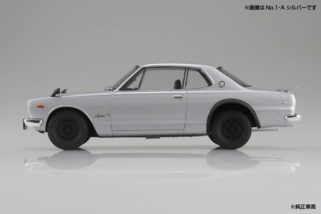 Aoshima 1/24 Snap Car Skyline GT-R 1970 Red Model