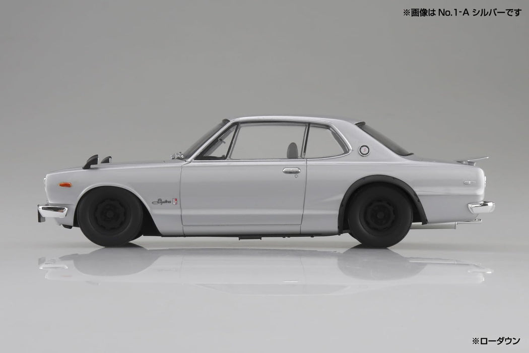 Aoshima 1/24 Snap Car Skyline GT-R 1970 Red Model