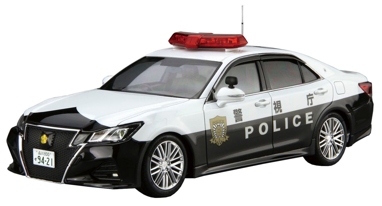 Modèle réduit de voiture de patrouille Toyota Crown Patrol '16 à l'échelle 1/24 d'Aoshima