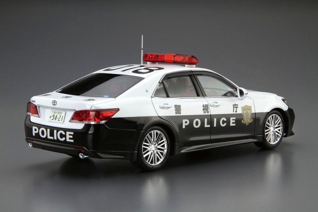 Modèle réduit de voiture de patrouille Toyota Crown Patrol '16 à l'échelle 1/24 d'Aoshima