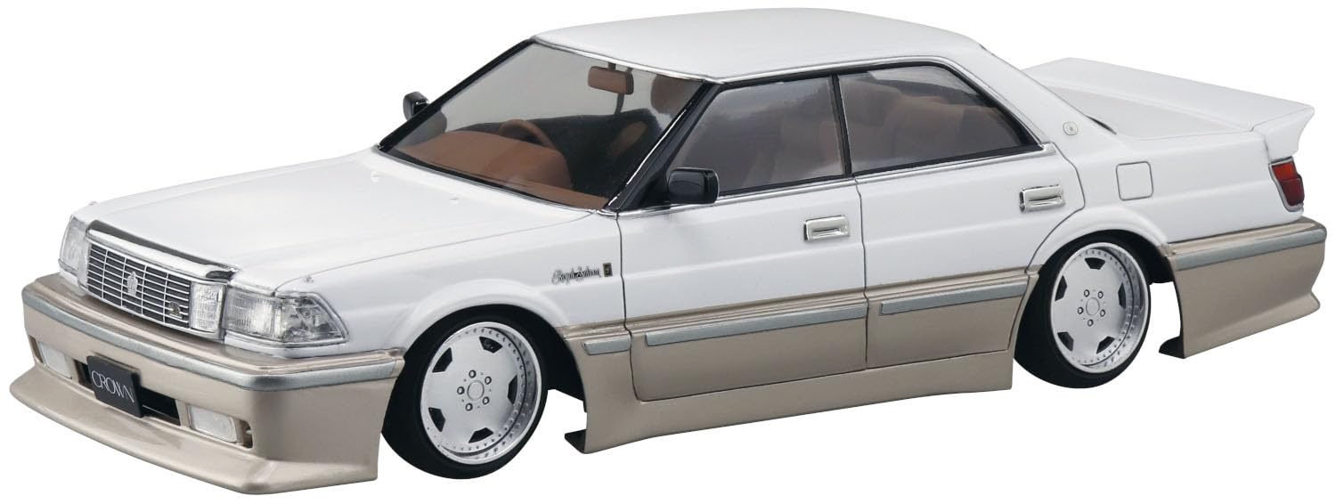 Modèle en plastique de la série Toyota Crown 1989 de la série Tuned Car d'Aoshima 1/24