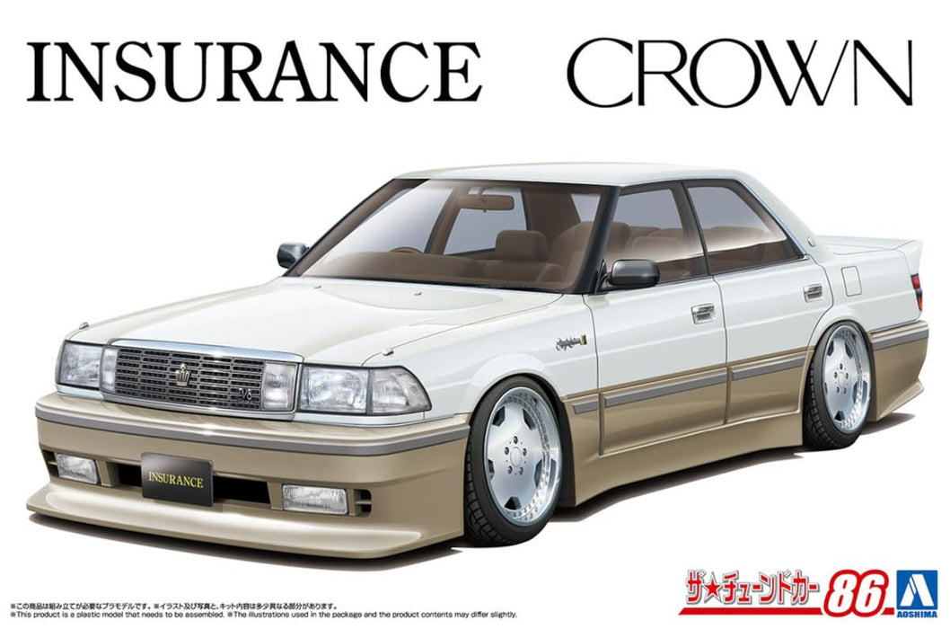 Modèle en plastique de la série Toyota Crown 1989 de la série Tuned Car d'Aoshima 1/24