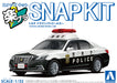 Aoshima 1/32 Toyota Crown Patrol Car Snap Kit Pre-Colored Model