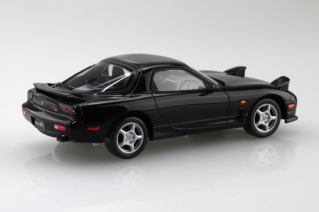 Aoshima Rakupla 1/32 RX-7 Black Pre-Colored Model Kit Snap-Fit