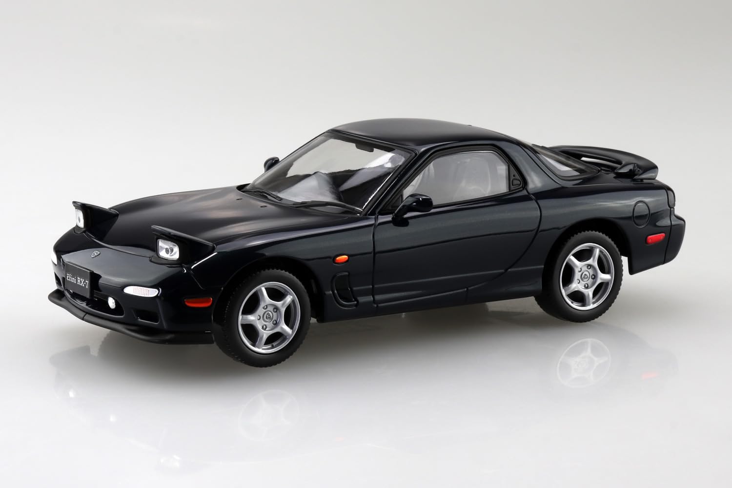 Aoshima 1/32 Rx-7 Montego Blue Plastic Model Kit - Snap Together