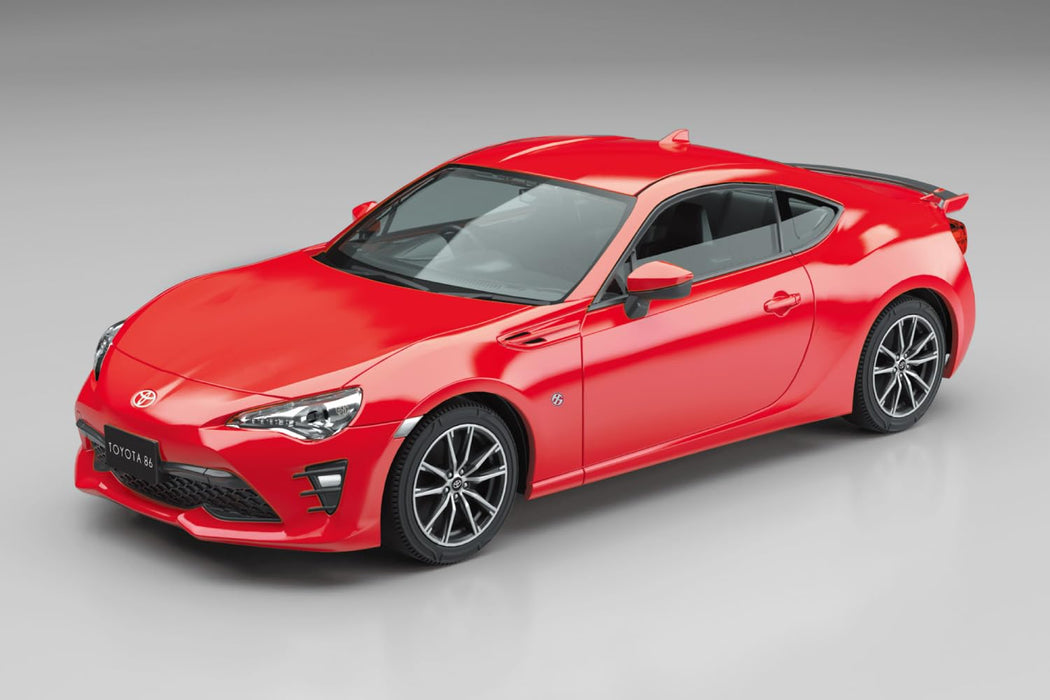 Aoshima 1/32 Rakupla Toyota 86 Red Snap Kit Pre-Colored Model