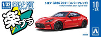 Aoshima 1/32 Toyota Gr86 2021 Snap Kit Spark Red Model Car