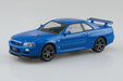Aoshima 1/32 Snap Kit Nissan R34 Skyline GT-R Blue Model