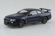 Aoshima 1/32 Nissan R34 Skyline GT-R Midnight Purple Snap Kit Model Car