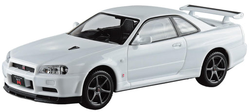 Aoshima 1/32 Snap Kit No.12 Nissan R34 Skyline GT-R White Model Car Kit