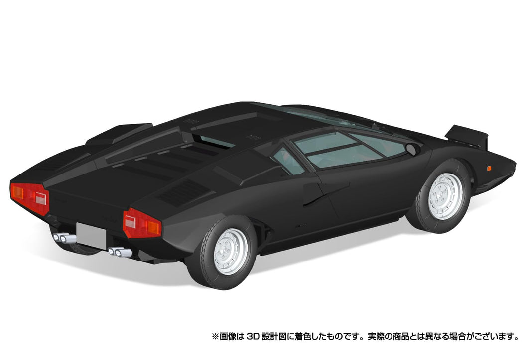 Qingdao Cultural Textbook Society Aoshima Lamborghini Countach LP400 Black Model Kit