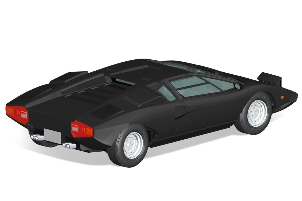 Aoshima Lamborghini Countach LP400 Black Model Kit