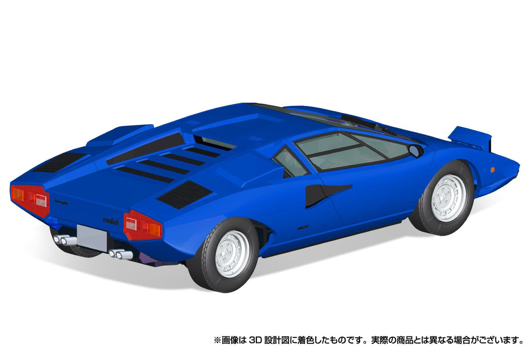 Qingdao Cultural Textbook Society Aoshima 1/32 Lamborghini Countach LP400 Blue Model Kit