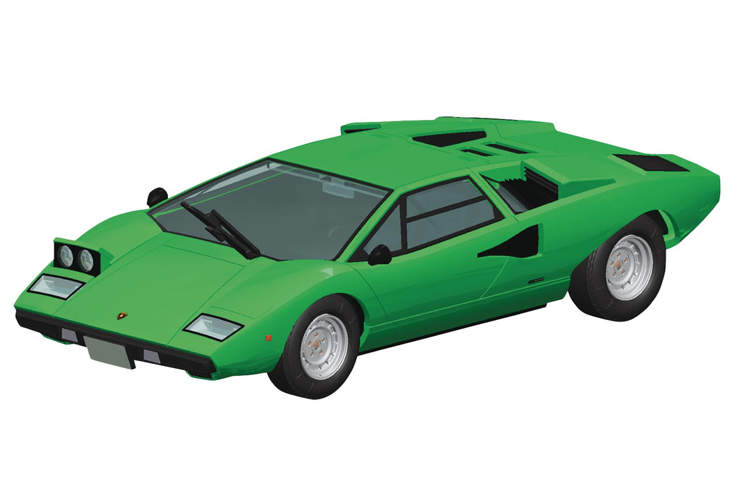 Aoshima 1/32 Snap Kit Lamborghini Countach LP400 Green Model - Qingdao Cultural