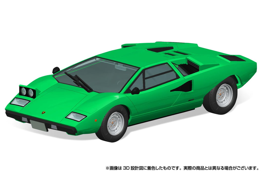 Aoshima 1/32 Snap Kit Lamborghini Countach LP400 Green Model - Qingdao Cultural