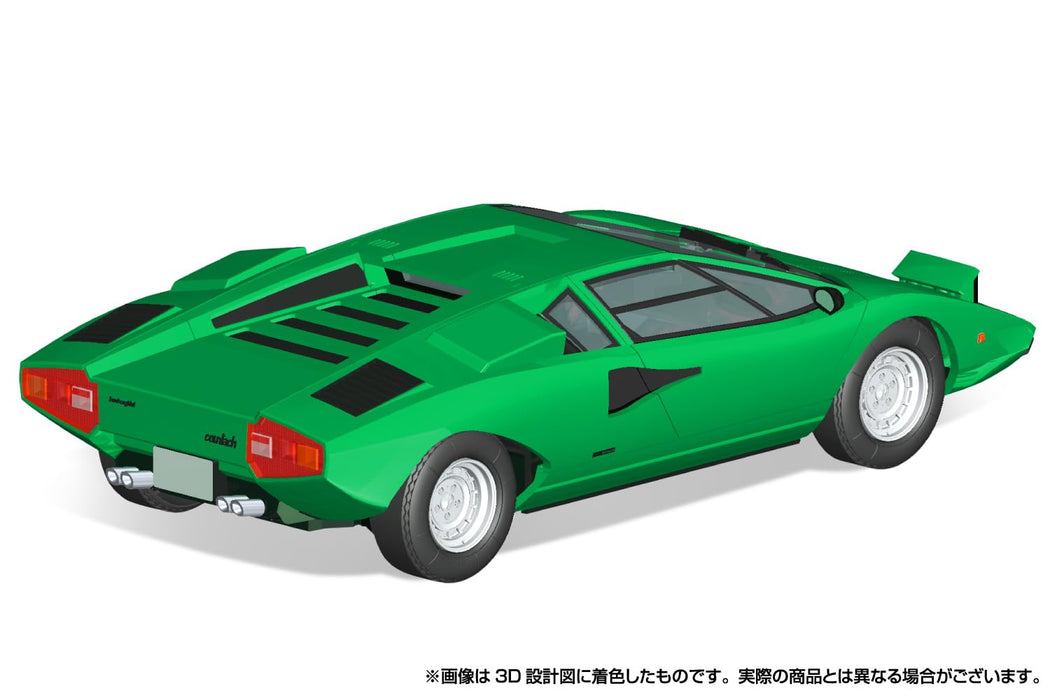 Aoshima 1/32 Snap Kit Lamborghini Countach LP400 Green Model - Qingdao Cultural