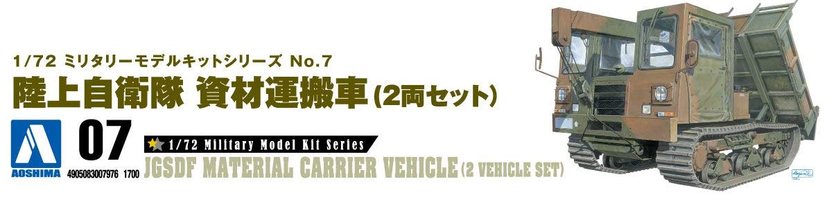 Aoshima 1/72 Military Model GSDF Transport Vehicle Set