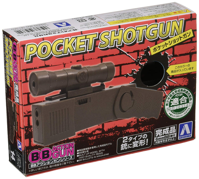 Aoshima Bb Action Gun No.14 Pocket Shotgun Black