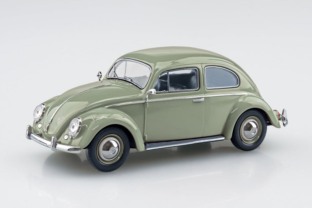 Aoshima 1/32 Rakupla Volkswagen Beetle Lead Green Model Kit