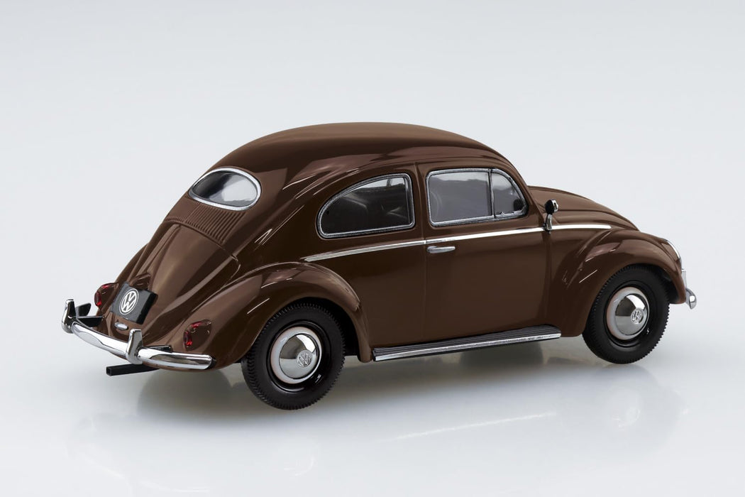 Aoshima 1/32 Rakupla Snap Kit Volkswagen Beetle Texas Brown Model