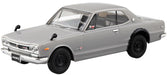 Aoshima 1/32 Rakupla Nissan C10 Skyline 2000Gt-R Silver Model Kit