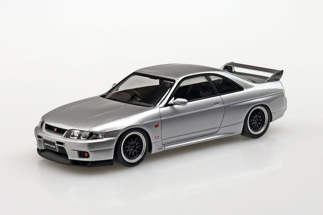 Qingdao Aoshima 1/32 Nissan R33 Skyline GT-R Snap Kit Sonic Silver Model- Japan Figure Store - #1 Bring To You The Best Japanese Goods