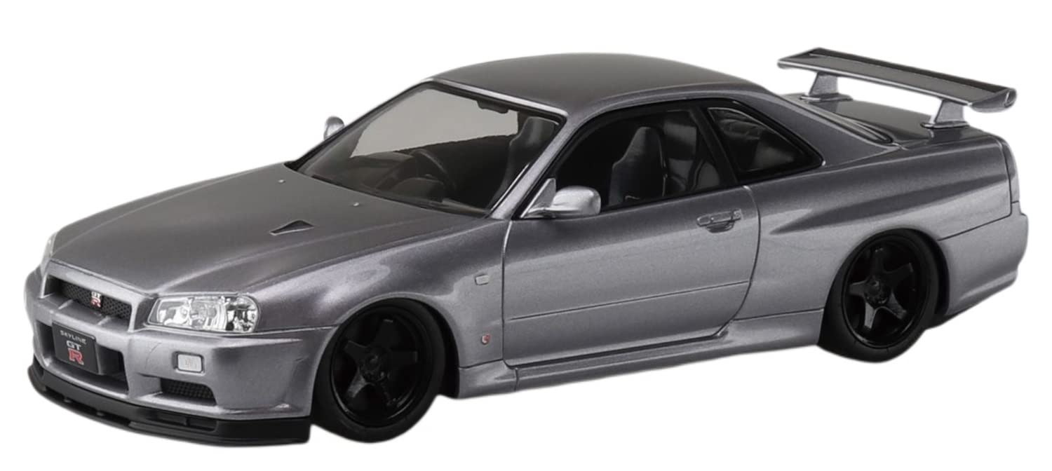 Qingdao Cultural Textbook Society (Aoshima) Pre-Colored Nissan R34 Skyline Plastic Model