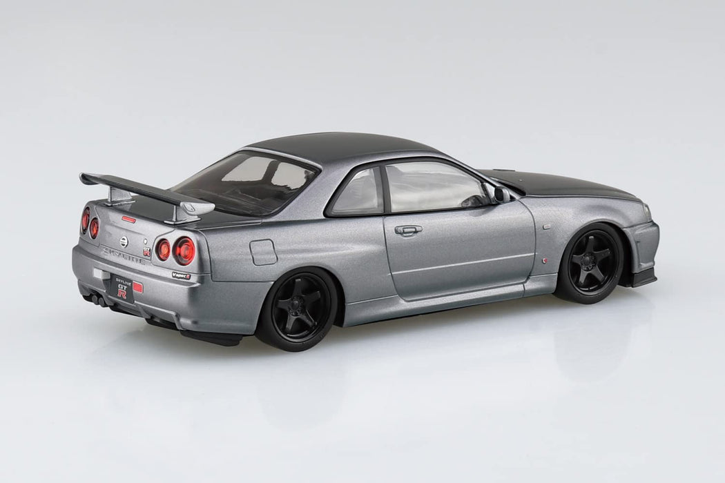 Aoshima Pre-Colored Nissan R34 Skyline Plastic Model