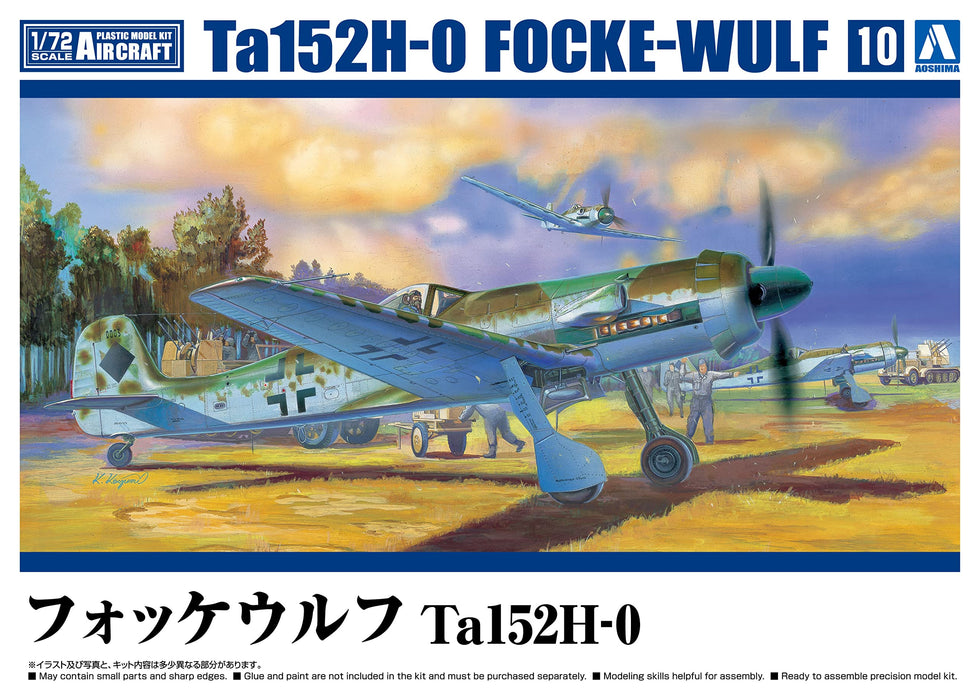 Aoshima 1/72 Aircraft Focke-Wulf Ta152H-0 Model