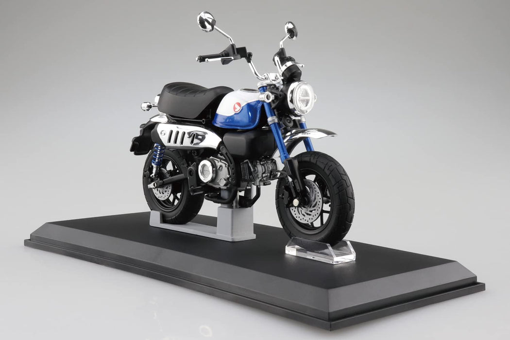 Kit modèle Qingdao Aoshima 1/12 Honda Monkey125 2022 Pearl Blue