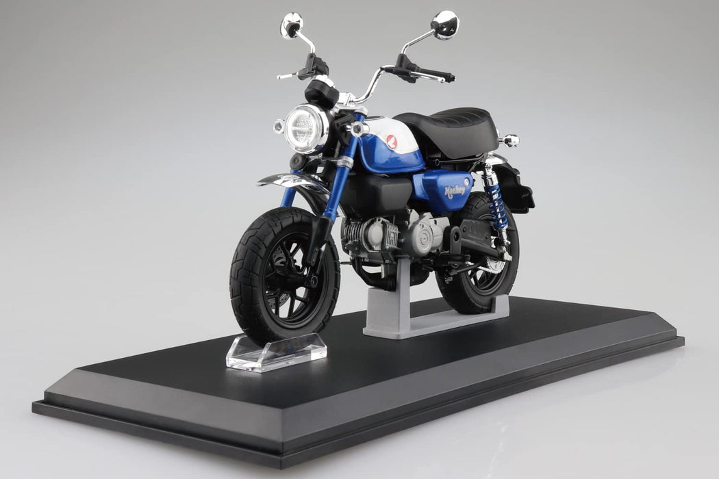 Qingdao Aoshima 1/12 Honda Monkey125 2022 Pearl Blue Model Kit