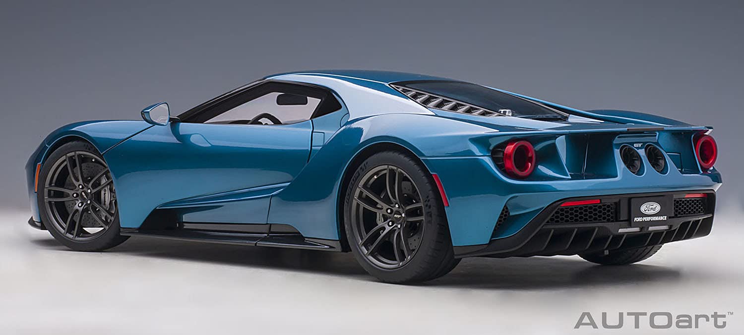 Modèle réduit Ford GT 2017 bleu métallisé Autoart 1/12 - Réplique à grande échelle très détaillée