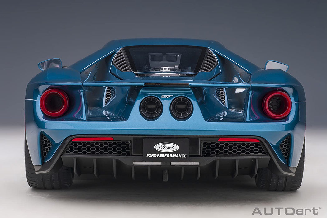 Autoart 1/12 Ford GT 2017 Metallic Blue Model - High Detail Scale Replica