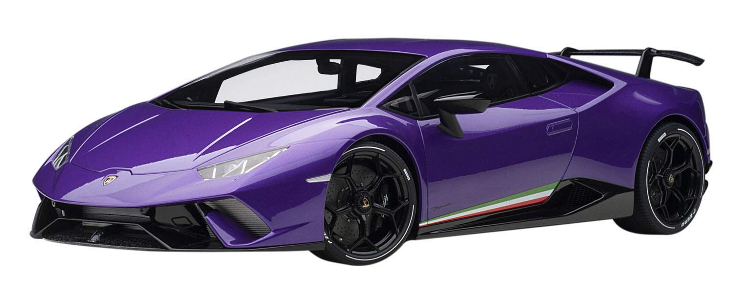 Modèle réduit de voiture Lamborghini Huracan Performante Pearl Purple à l'échelle 1/12 de Autoart