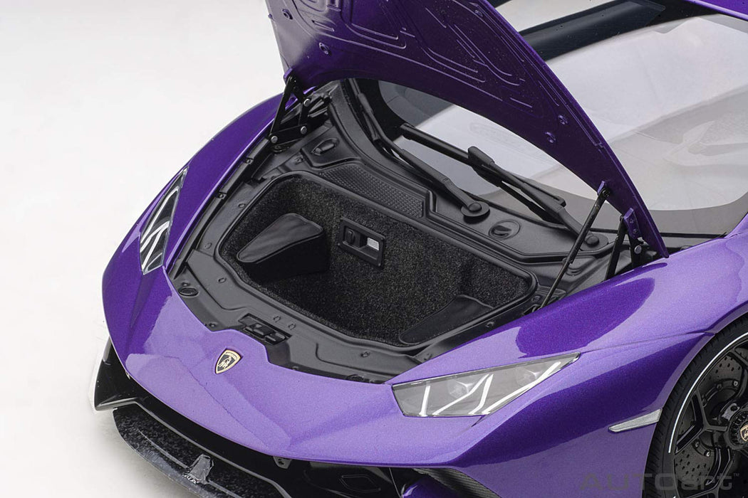 Modèle réduit de voiture Lamborghini Huracan Performante Pearl Purple à l'échelle 1/12 de Autoart